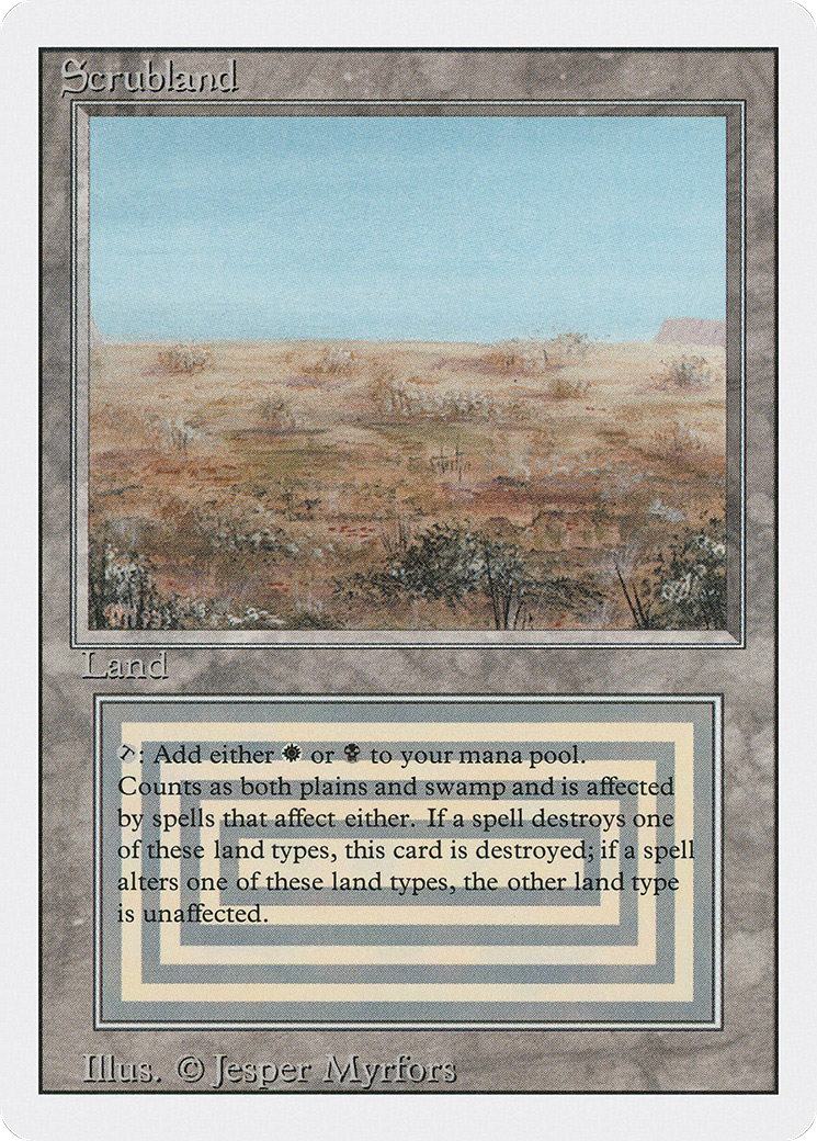 Scrubland (3ED-) - Revised Edition