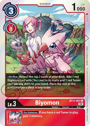 Biyomon (BT11-007) - Dimensional Phase Foil