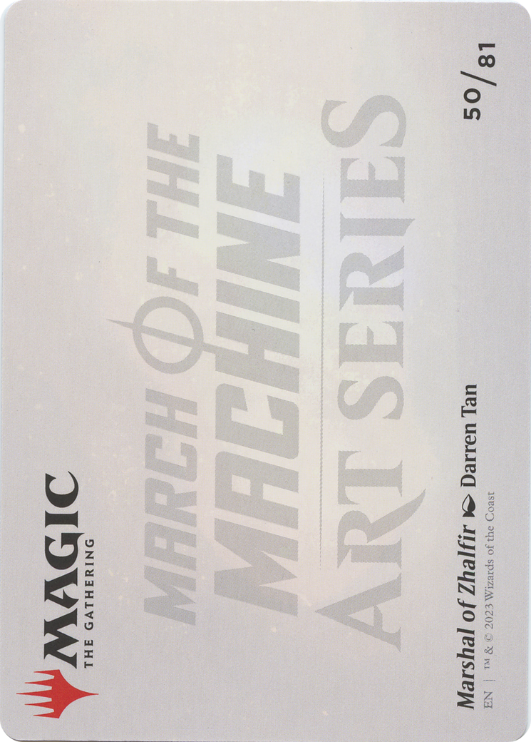 Marshal of Zhalfir // Marshal of Zhalfir (AMOM-050) - March of the Machine Art Series (Borderless) Foil