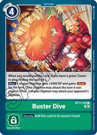 Buster Dive (BT11-104) - Dimensional Phase