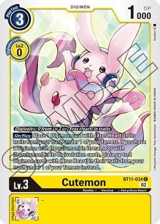 Cutemon (BT11-034) - Dimensional Phase
