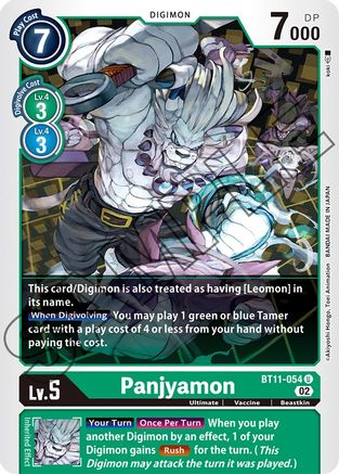 Panjyamon (BT11-054) - Dimensional Phase