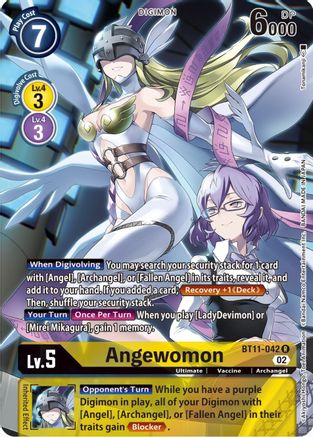 Angewomon (Alternate Art) (BT11-042) - Dimensional Phase Foil