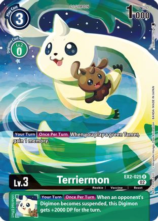 Terriermon (Digimon Illustration Competition Pack 2022) (EX2-025) - Dimensional Phase Foil
