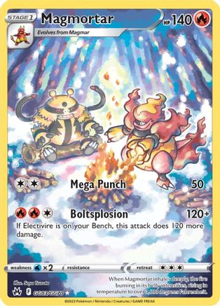 Magmortar GG03 - Holofoil SWSH Crown Zenith Galarian Gallery - Ultra Rare