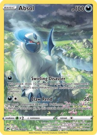 Absol GG16 - Holofoil SWSH Crown Zenith Galarian Gallery - Ultra Rare