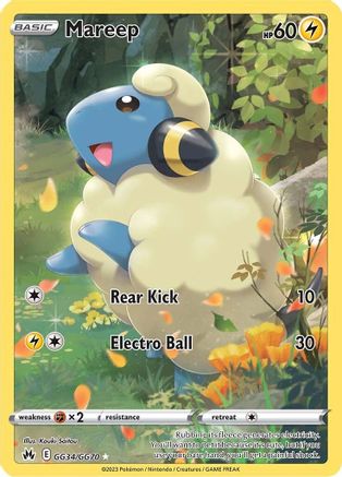 Mareep GG34 - Holofoil SWSH Crown Zenith Galarian Gallery - Ultra Rare