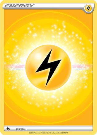 Lightning Energy (Texture Full Art) 155 - Holofoil SWSH Crown Zenith - Ultra Rare