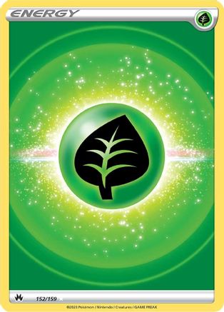 Grass Energy (Texture Full Art) 152 - Holofoil SWSH Crown Zenith - Ultra Rare