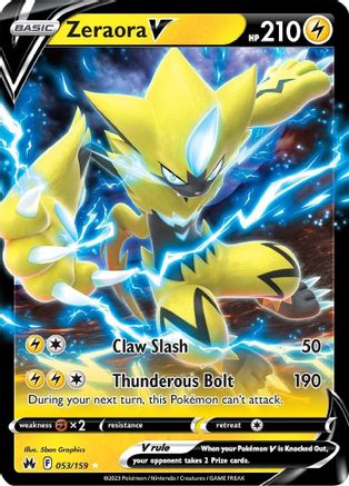 Zeraora V 053 - Holofoil SWSH Crown Zenith - Ultra Rare