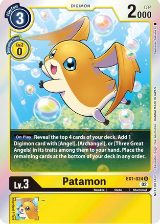 Patamon (Official Tournament Pack Vol.8) (EX1-024) - Classic Collection Foil