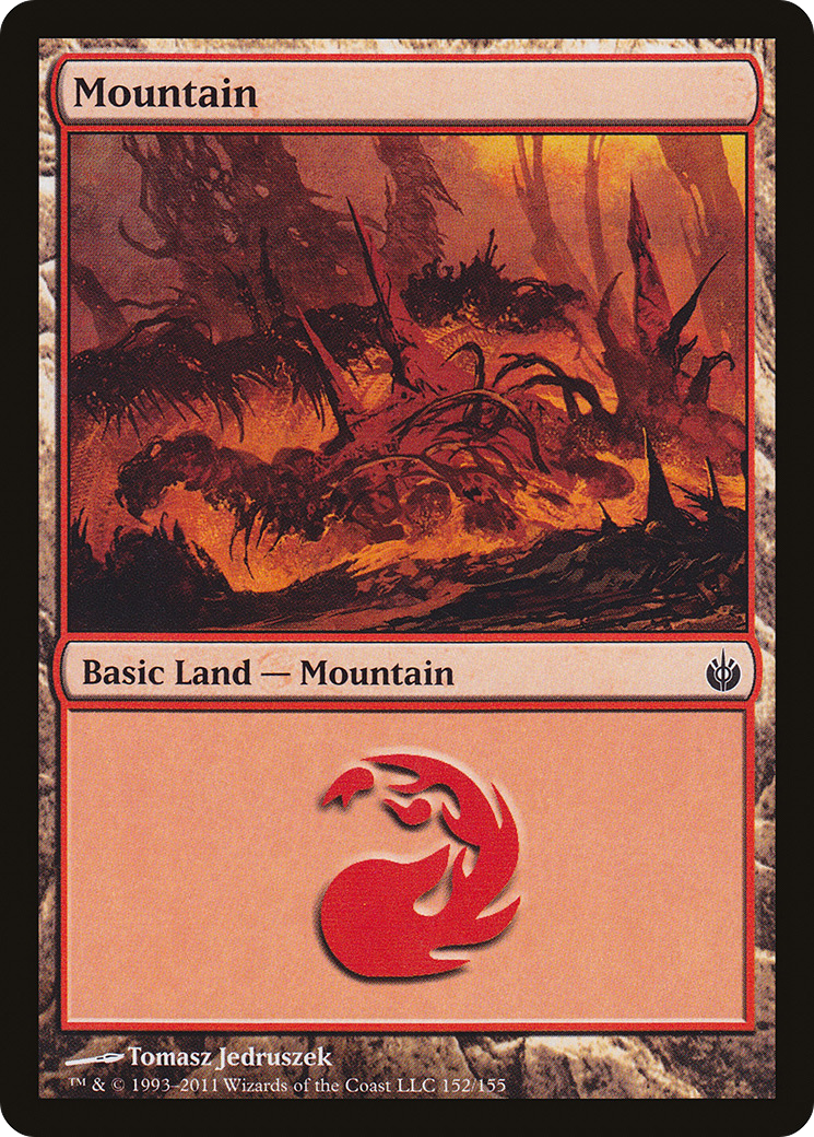 Mountain (152) (MBS-152) - Mirrodin Besieged Foil