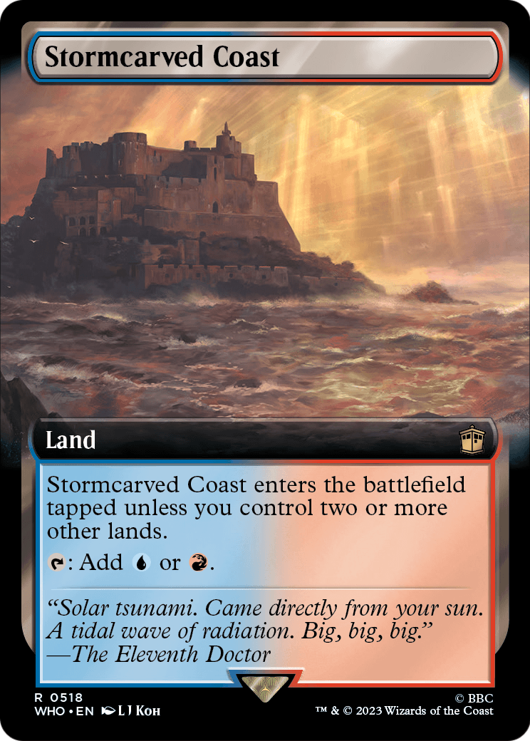 Stormcarved Coast (Extended Art) (WHO-518) - Doctor Who: (Extended Art) Foil