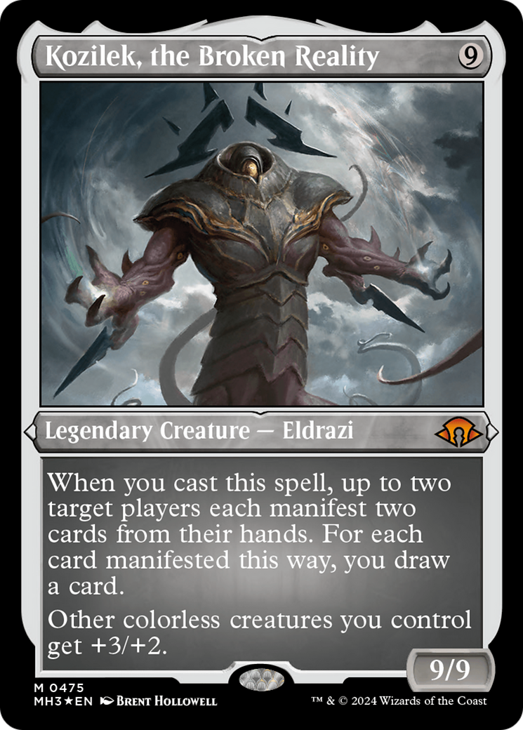 Kozilek, the Broken Reality (Foil Etched) (MH3-475) - Modern Horizons 3 Foil