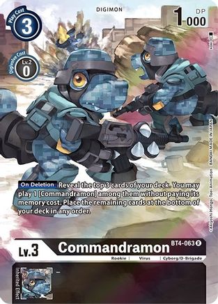 Commandramon (Alternate Art) (BT4-063) - Dimensional Phase Foil
