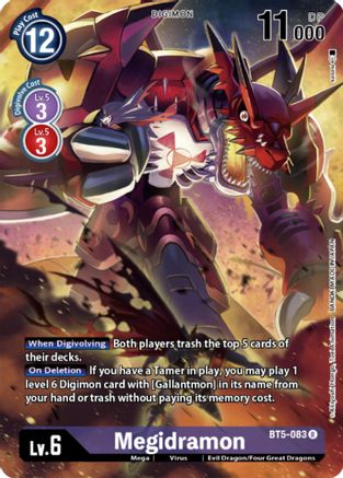Megidramon (Digimon Card Game Deck Box Set) (BT5-083) - Battle of Omni Foil