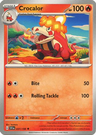 Crocalor 037 SV01 Scarlet & Violet Base Set - Uncommon