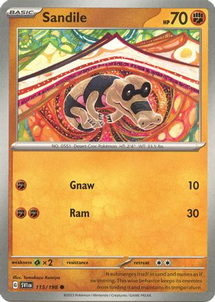 Sandile 115/198 SV01 Scarlet & Violet Base Set - Common