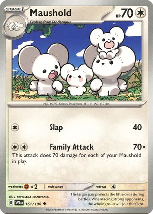 Maushold 161 - Reverse Holofoil SV01 Scarlet & Violet Base Set - Uncommon