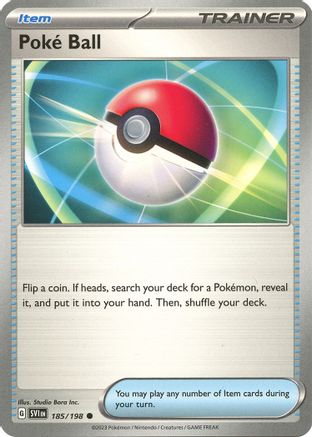 Poke Ball 185 - Reverse Holofoil SV01 Scarlet & Violet Base Set - Common