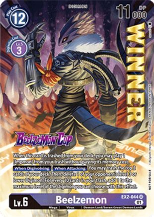 Beelzemon (Beelzemon Cup Winner) (EX2-044) - Starter Deck 14: Beelzemon Advanced Deck Set Pre-Release Cards Foil