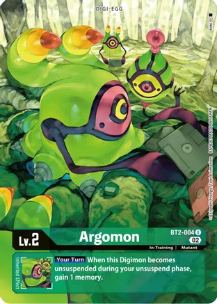Argomon - BT2-004 (Alternate Art) (BT2-004) - Starter Deck 14: Beelzemon Advanced Deck Set Foil
