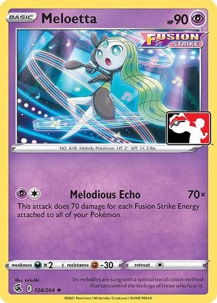 Meloetta Prize Pack Series Cards - Rare