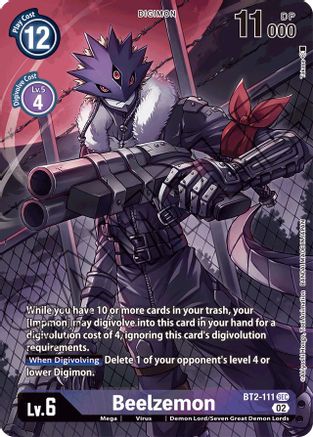Beelzemon - BT2-111 (Alternate Art) (BT2-111) - Starter Deck 14: Beelzemon Advanced Deck Set Foil