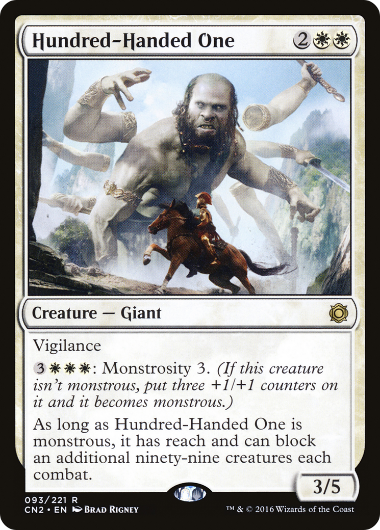 Hundred-Handed One (CN2-093) - Conspiracy: Take the Crown Foil