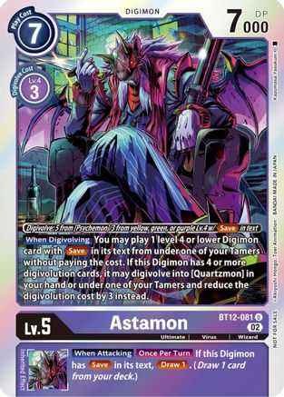 Astamon (Box Topper) (BT12-081) - Across Time Foil