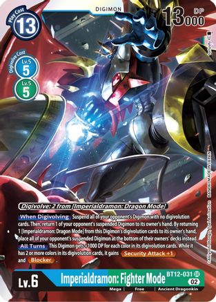 Imperialdramon: Fighter Mode (BT12-031) - Across Time Foil