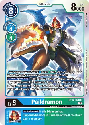 Paildramon (BT12-028) - Across Time Foil