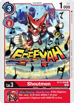 Shoutmon (BT12-008) - Across Time