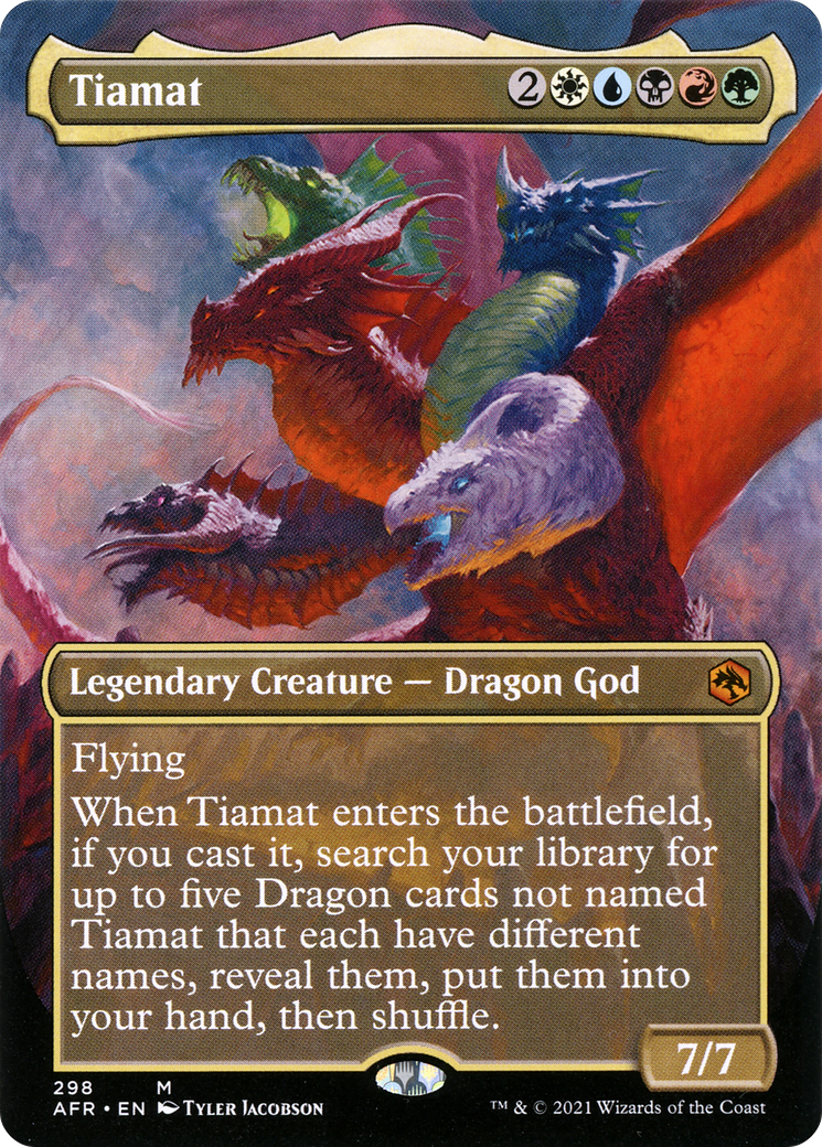 Tiamat (Borderless) (AFR-298) - Adventures in the Forgotten Realms Foil