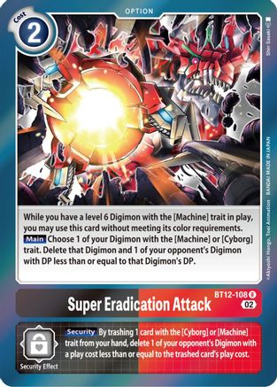 Super Eradication Attack (BT12-108) - Across Time Foil