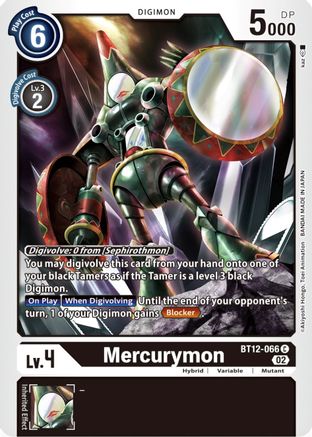 Mercurymon (BT12-066) - Across Time