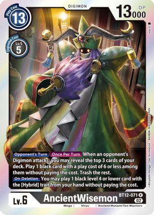 AncientWisemon (BT12-071) - Across Time Foil