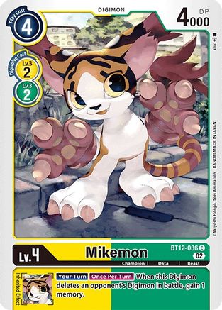 Mikemon (BT12-036) - Across Time