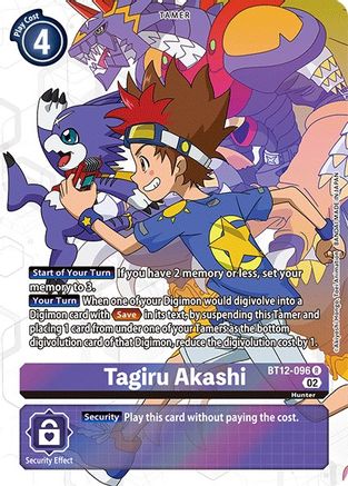Tagiru Akashi (Alternate Art) (BT12-096) - Across Time Foil