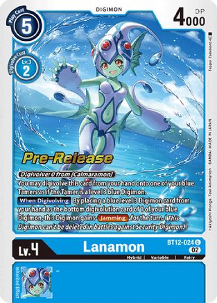 Lanamon (BT12-024) - Across Time Pre-Release Cards