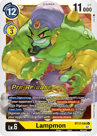 Lampmon (BT12-044) - Across Time Pre-Release Cards Foil