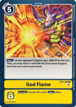 God Flame (EX3-068) - Revision Pack Cards