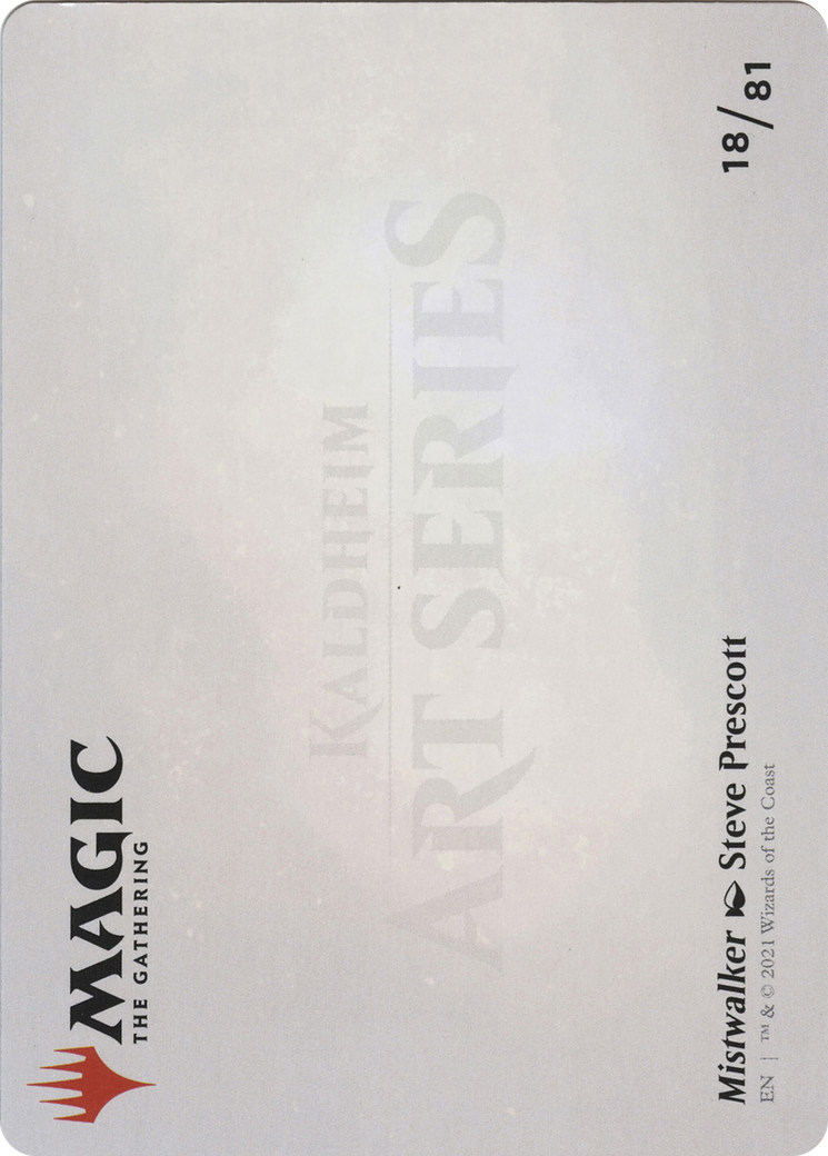 Mistwalker // Mistwalker (ASKHM-018) - Art Series: Kaldheim (Borderless) Foil