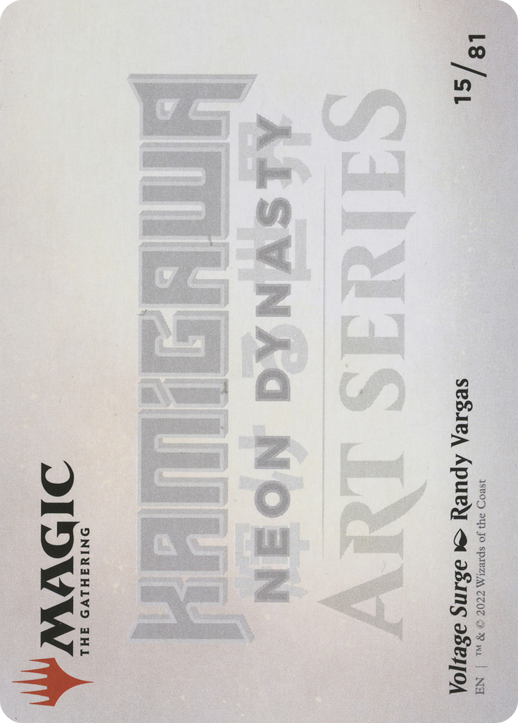 Voltage Surge // Voltage Surge (ANEO-015) - Neon Dynasty Art Series (Borderless) Foil