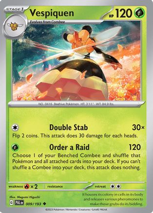 Vespiquen 009 SV02 Paldea Evolved - Uncommon