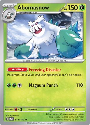Abomasnow 011 - Holofoil SV02 Paldea Evolved - Rare