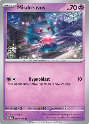 Misdreavus 087 SV02 Paldea Evolved - Common