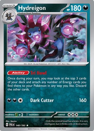 Hydreigon 140 - Holofoil SV02 Paldea Evolved - Rare