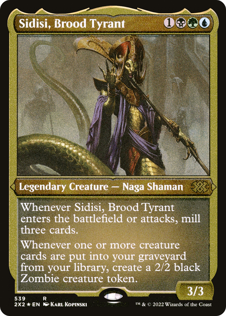 Sidisi, Brood Tyrant (Foil Etched) (2X2-539) - Double Masters 2022 Foil