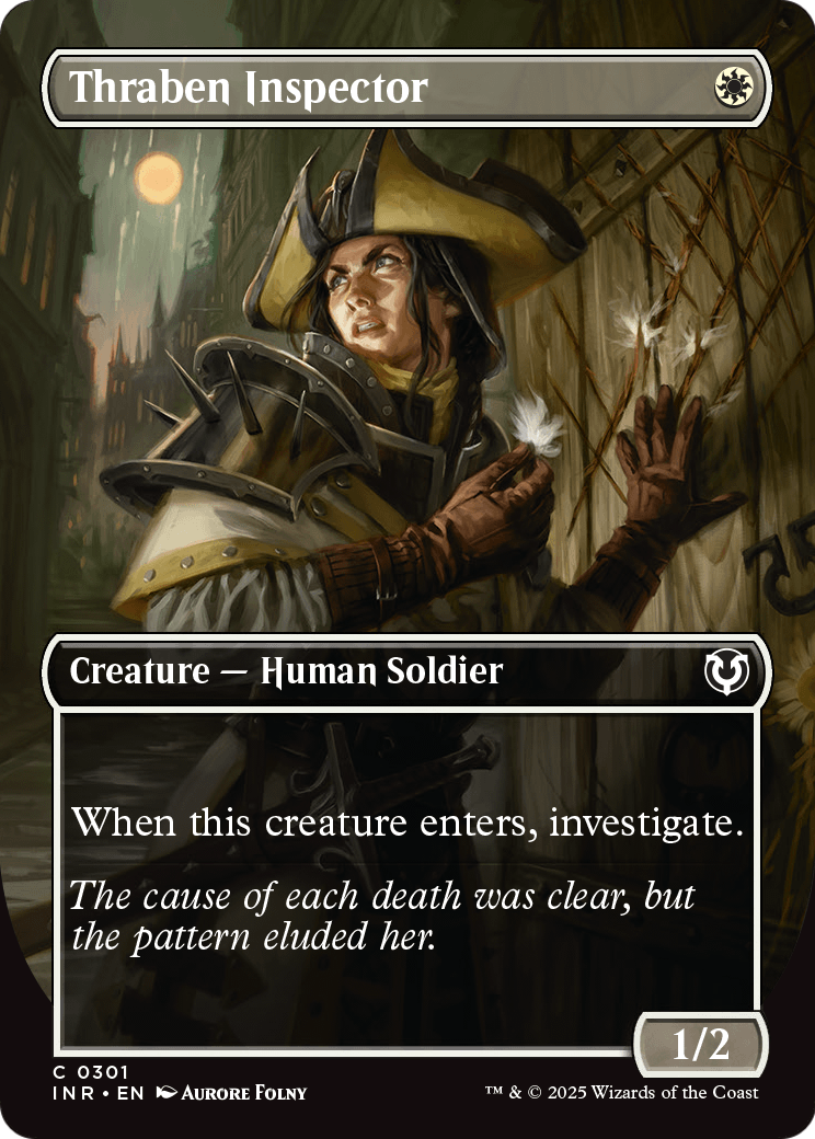 Thraben Inspector (Borderless) (INR-301) - Innistrad Remastered Foil